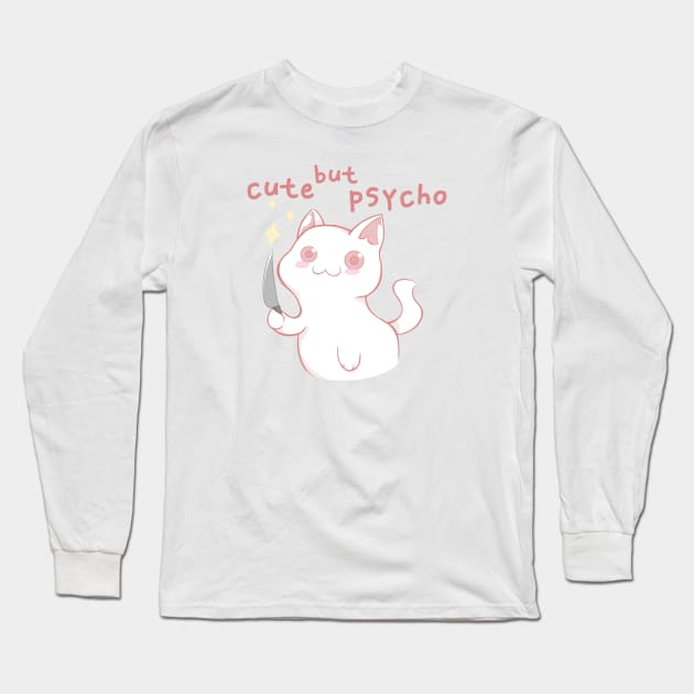 Cute but psycho Long Sleeve T-Shirt by Fotocynthese art